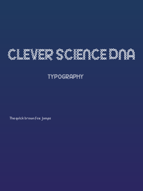 Clever Science Dna Poster
