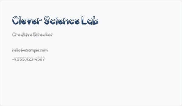 Clever Science Lab Business Card