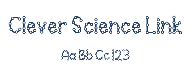Clever Science Link Font Preview