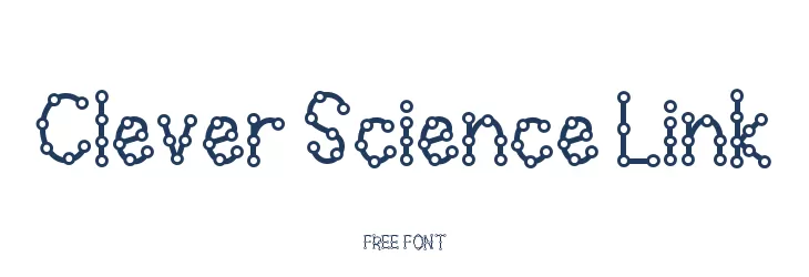 Clever Science Link  Free Fonts Download