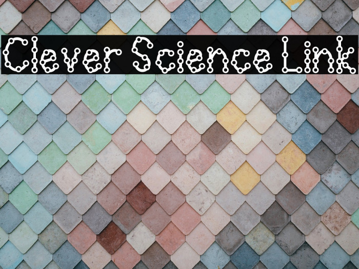 Clever Science Link 字体 examples