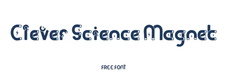 Clever Science Magnet  Free Fonts Download
