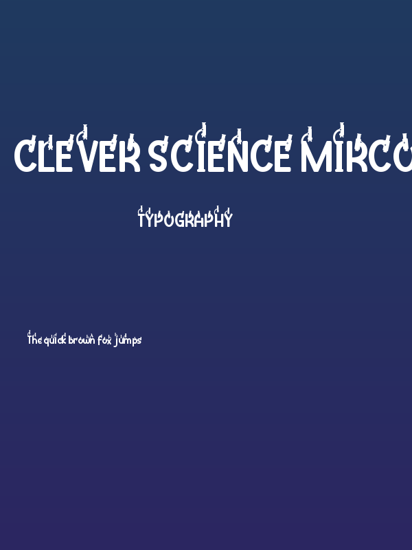 Clever Science Mircoscope Poster