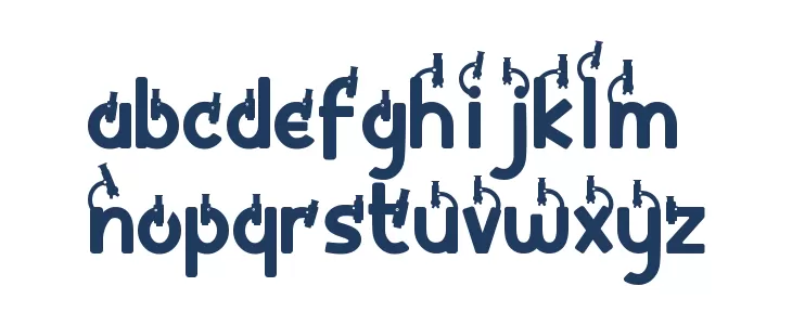 Clever Science Mircoscope Font LOWERCASE