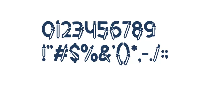 Clever Science Pipet Font OTHER CHARS