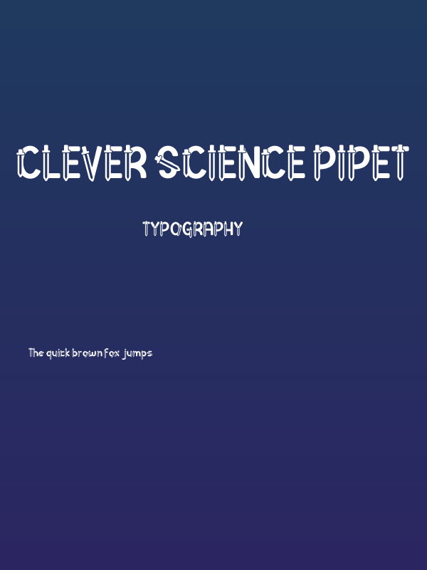 Clever Science Pipet Poster
