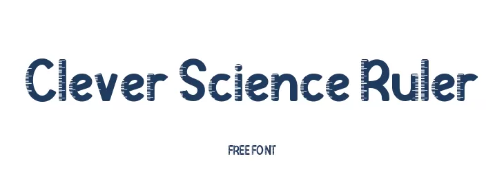 Clever Science Ruler  Free Fonts Download