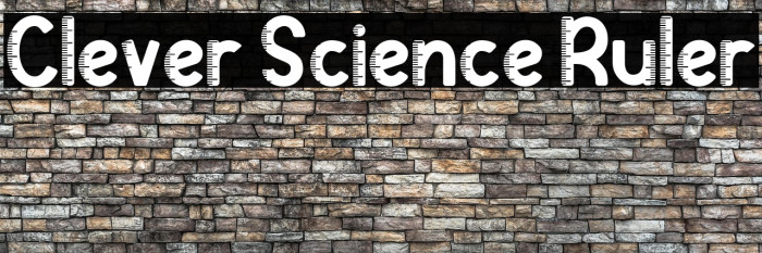 Clever Science Ruler 字体 examples