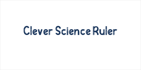 Clever Science Ruler Logo