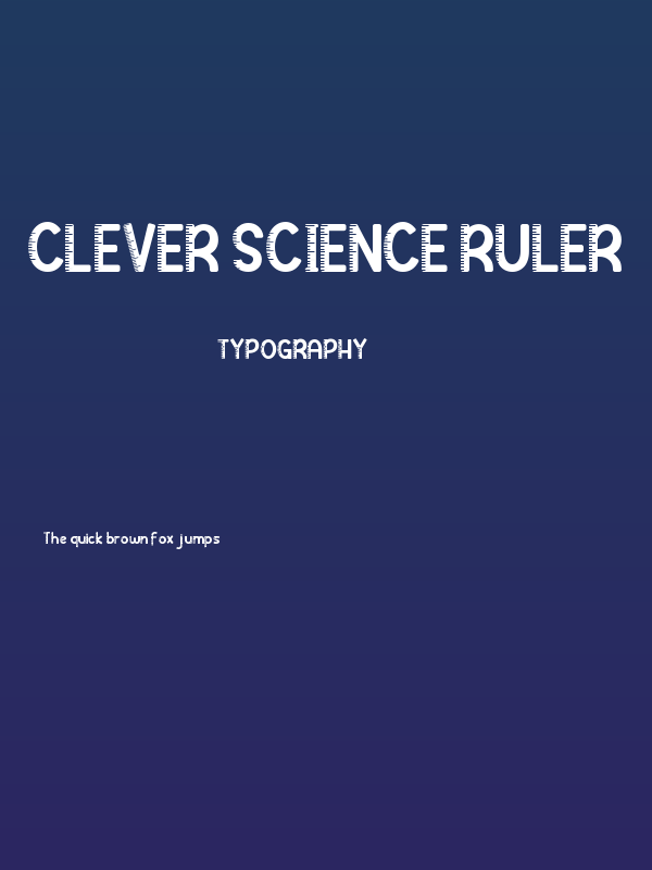 Clever Science Ruler Poster