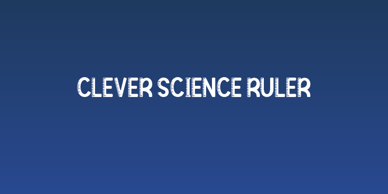 Clever Science Ruler Social Header