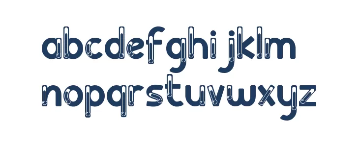 Clever Science Termo Font LOWERCASE