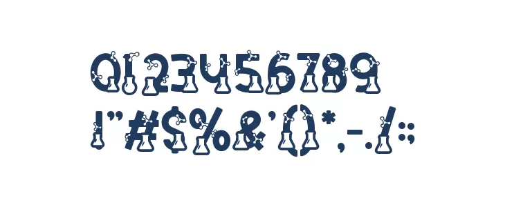 Clever Science Tube Font OTHER CHARS
