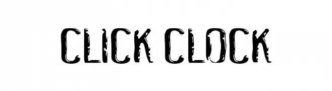 Click Clock  Frei Schriftart Herunterladen
