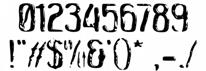 Click Clock Font OTHER CHARS