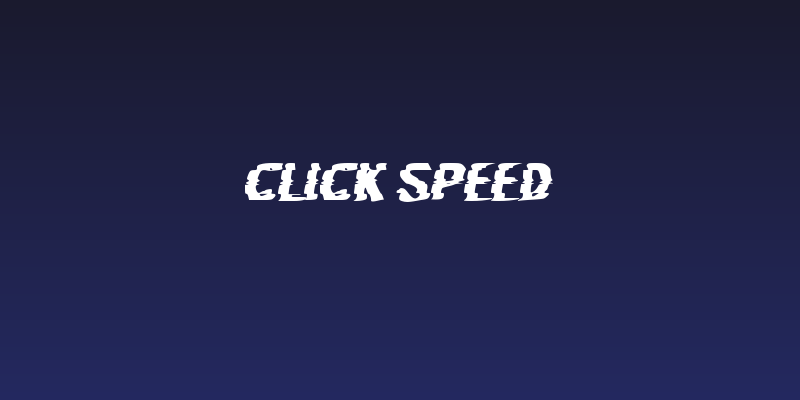 Click Speed Social Header