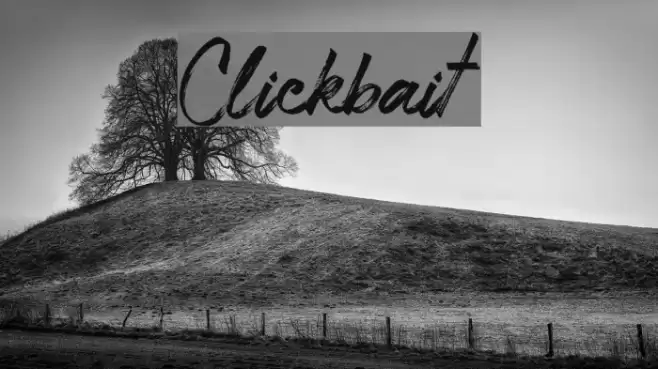 Clickbait Font examples