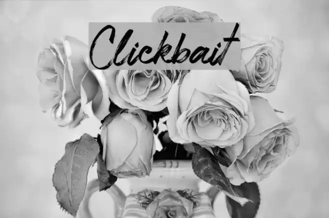 Clickbait Font examples