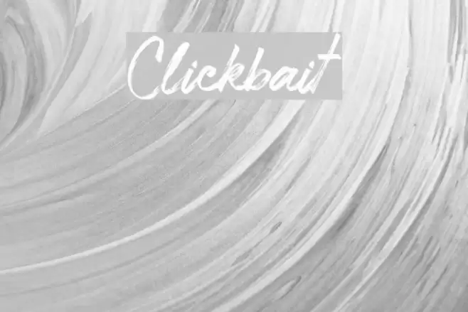 Clickbait Font examples