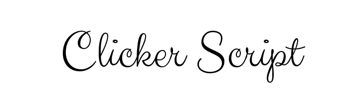 Clicker Script Font 