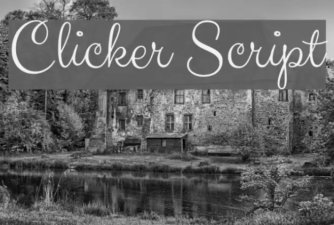Clicker Script Font examples