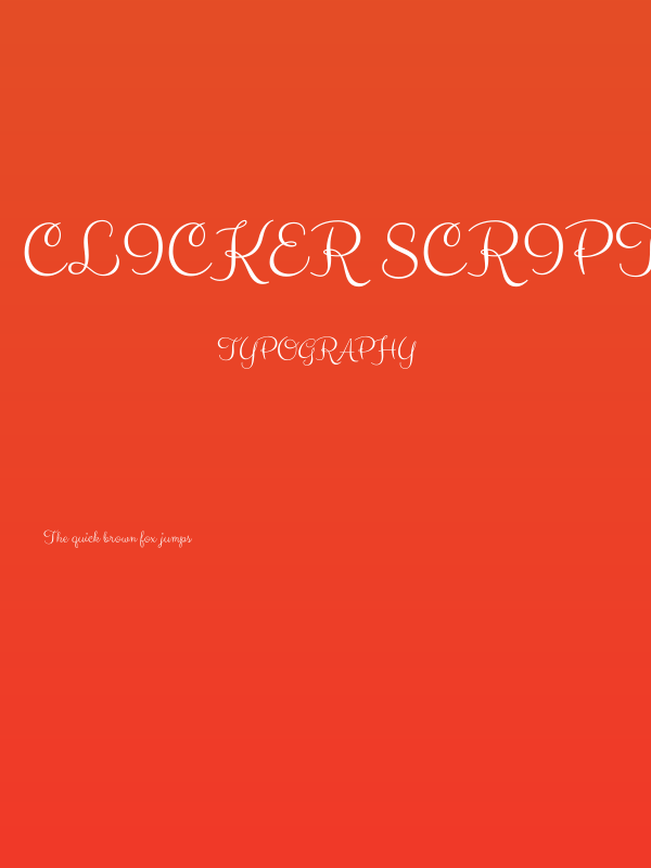 Clicker Script Poster