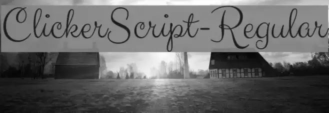 ClickerScript-Regular Font examples