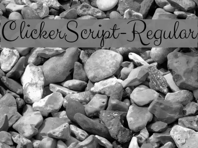 ClickerScript-Regular Font examples