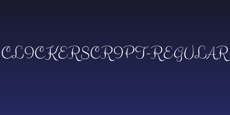 ClickerScript-Regular Social Header