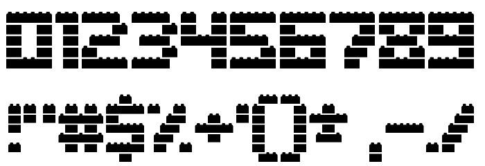Clicky Bricks 2 Outlines Regular Font Alte caractere