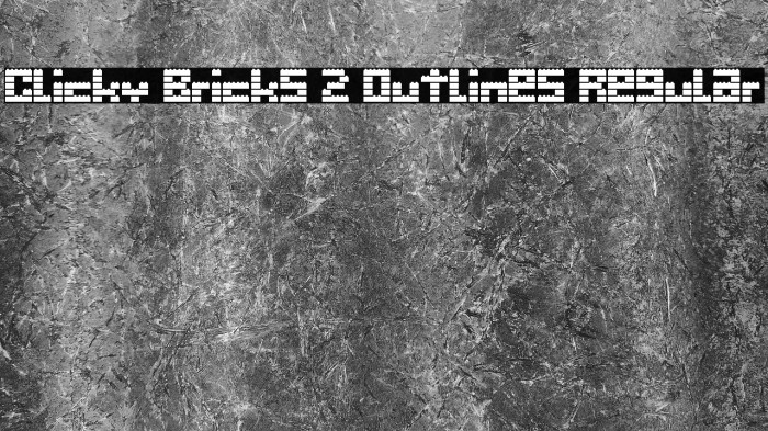 Clicky Bricks 2 Outlines Regular Example 3