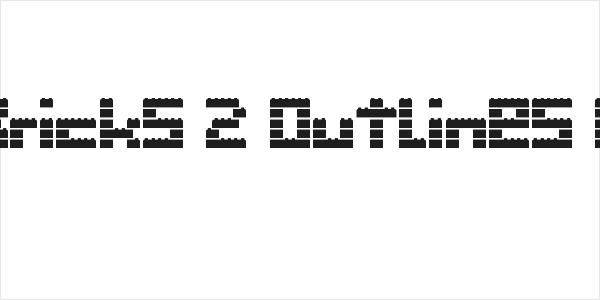 Clicky Bricks 2 Outlines Regular Logo