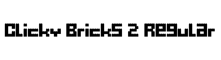 Clicky Bricks 2 Regular  baixar fontes gratis