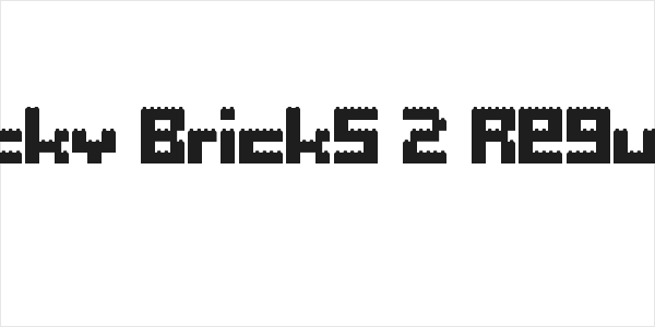 Clicky Bricks 2 Regular Logo