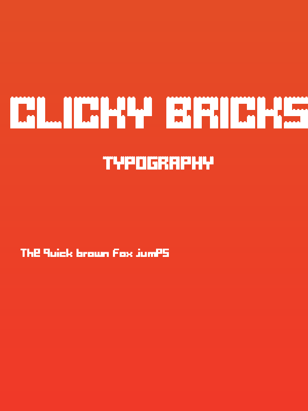 Clicky Bricks 2 Regular Poster
