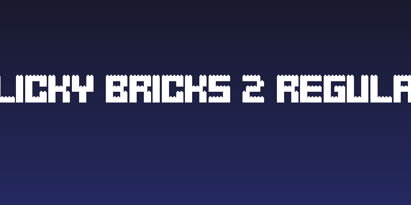 Clicky Bricks 2 Regular Social Header