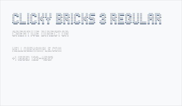 Clicky Bricks 3 Regular Business Card