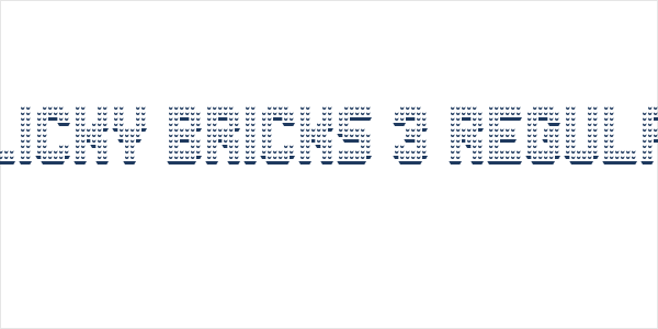 Clicky Bricks 3 Regular Logo