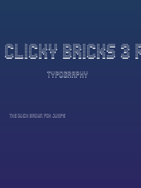 Clicky Bricks 3 Regular Poster