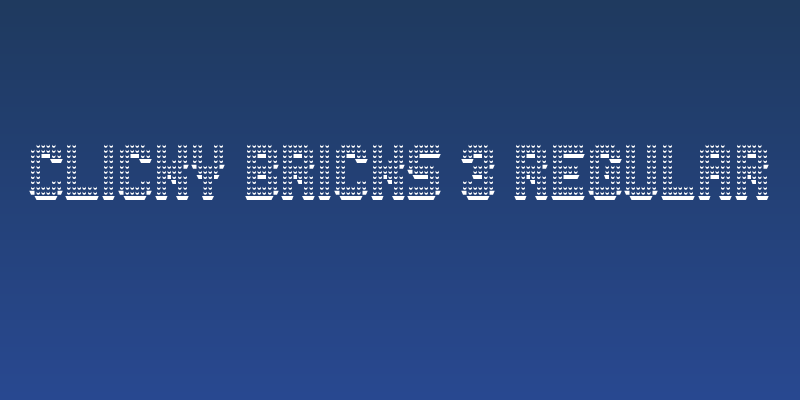 Clicky Bricks 3 Regular Social Header