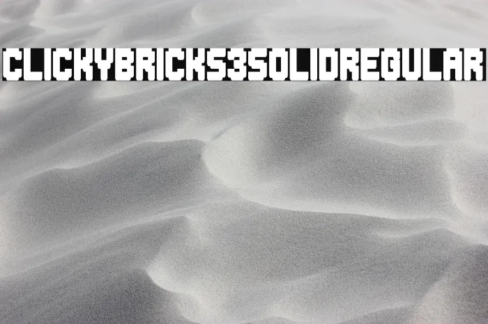 Clicky Bricks 3 Solid Regular Example 3