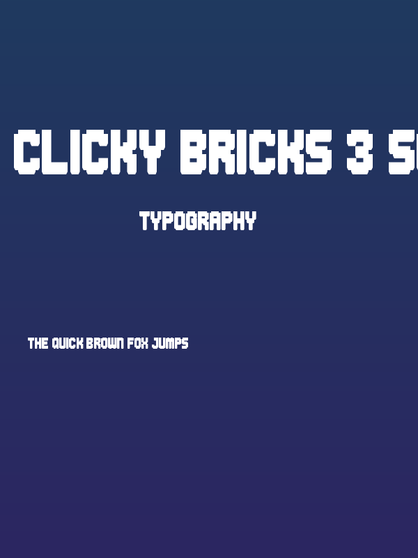 Clicky Bricks 3 Solid Regular Poster