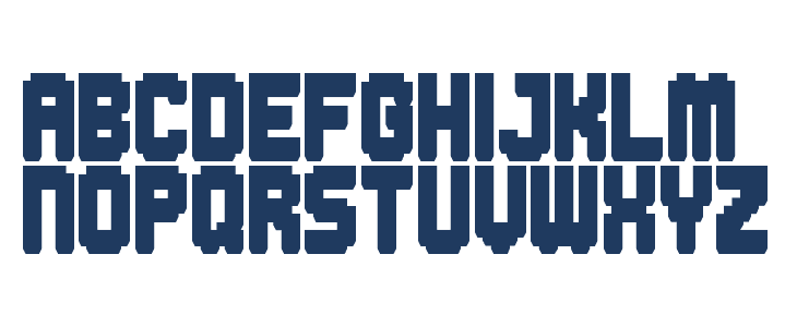 Clicky Bricks 3 Solid Regular Lowercase