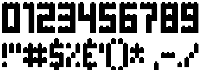 Clicky Bricks Font OTHER CHARS