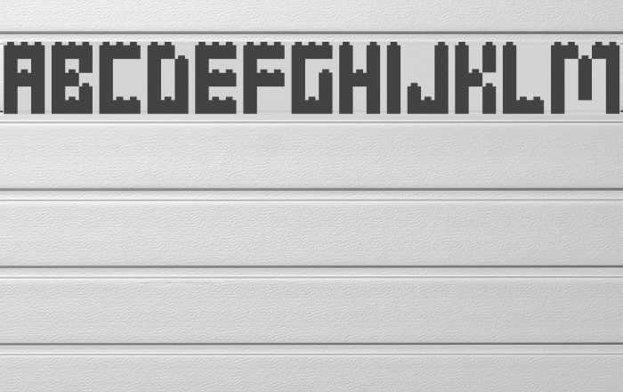 Clicky Bricks Font examples