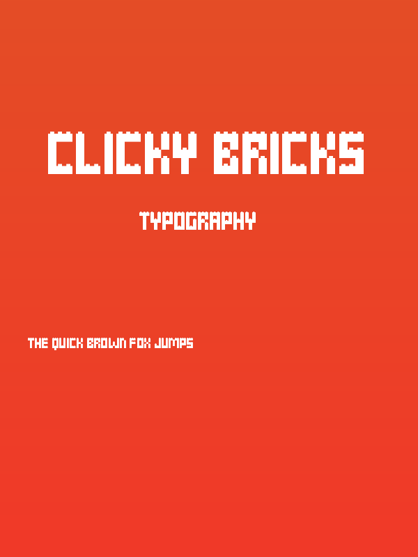 Clicky Bricks Poster