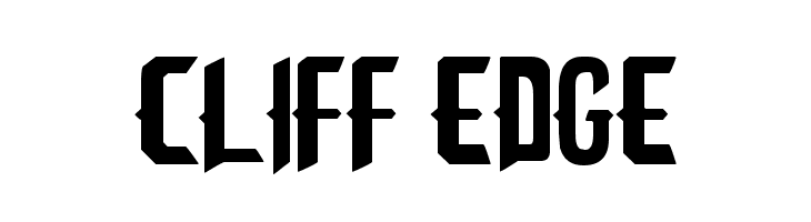 Cliff Edge  Frei Schriftart Herunterladen