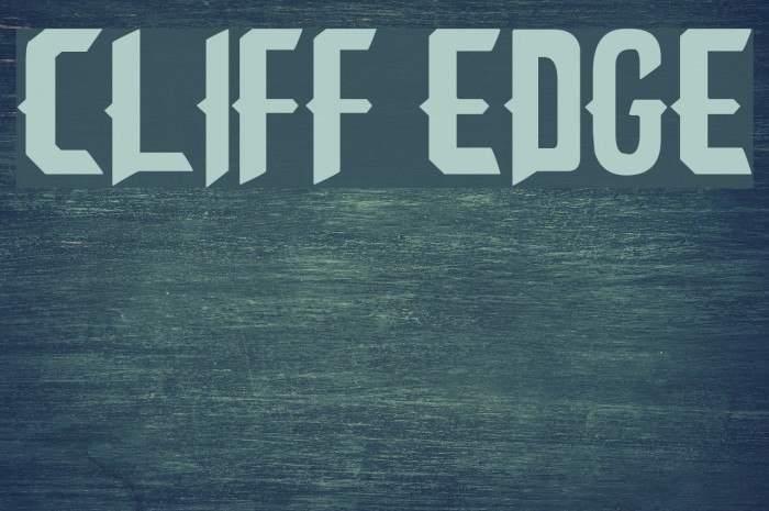 Cliff edge