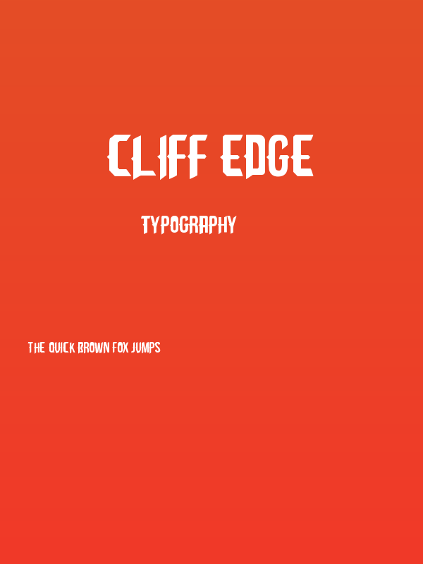 Cliff Edge Poster