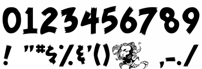 Cliffhanger Font OTHER CHARS